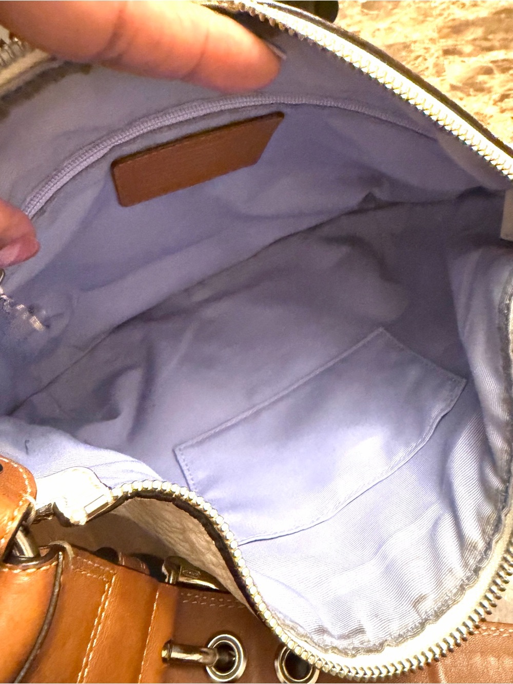 vintage Y2K Coach Soho Small/Medium Pebbled Leather Hobo Bag - Picture 9 of 11